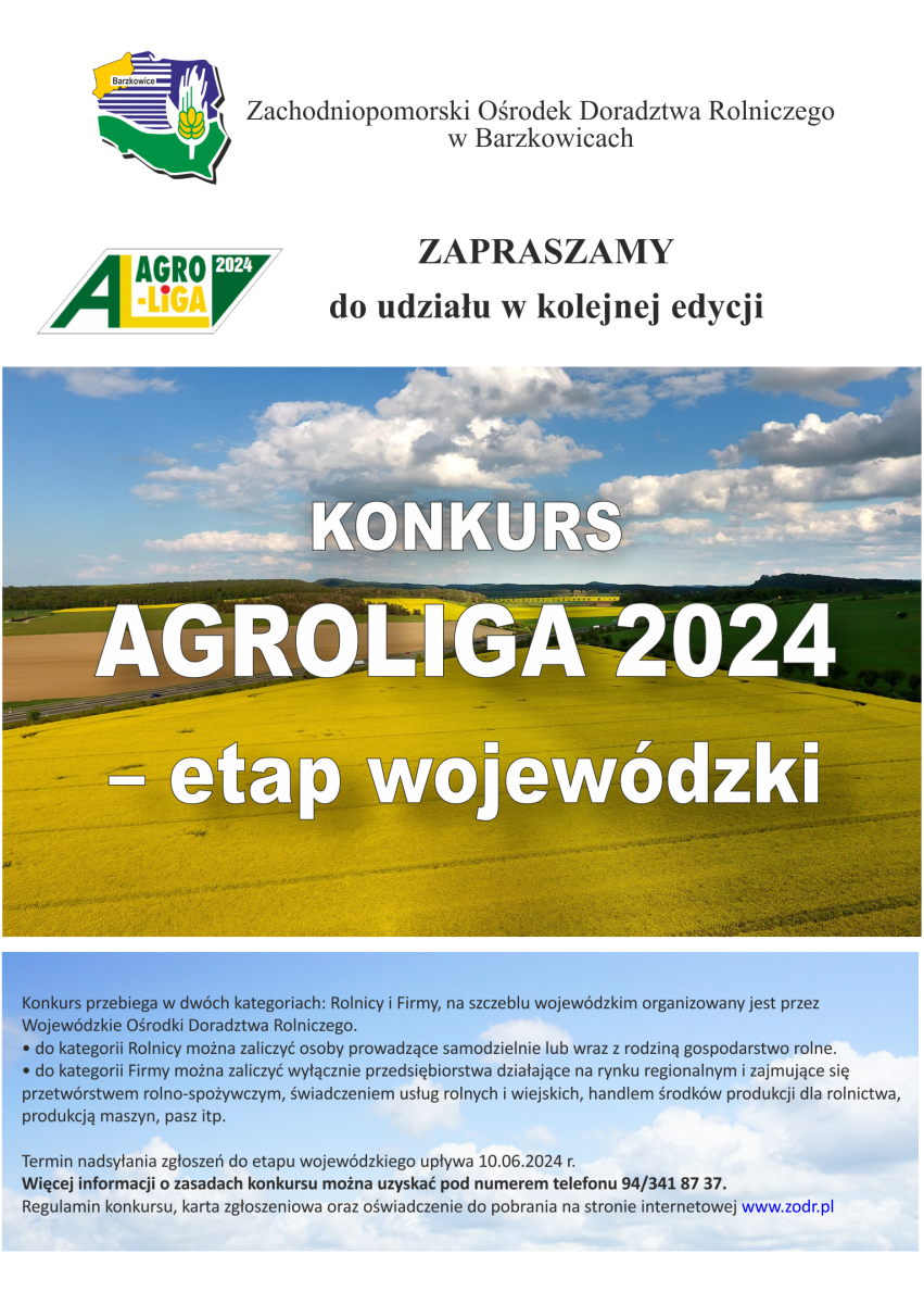Konkurs AGROLIGA 2024 - rusza kolejna edycja